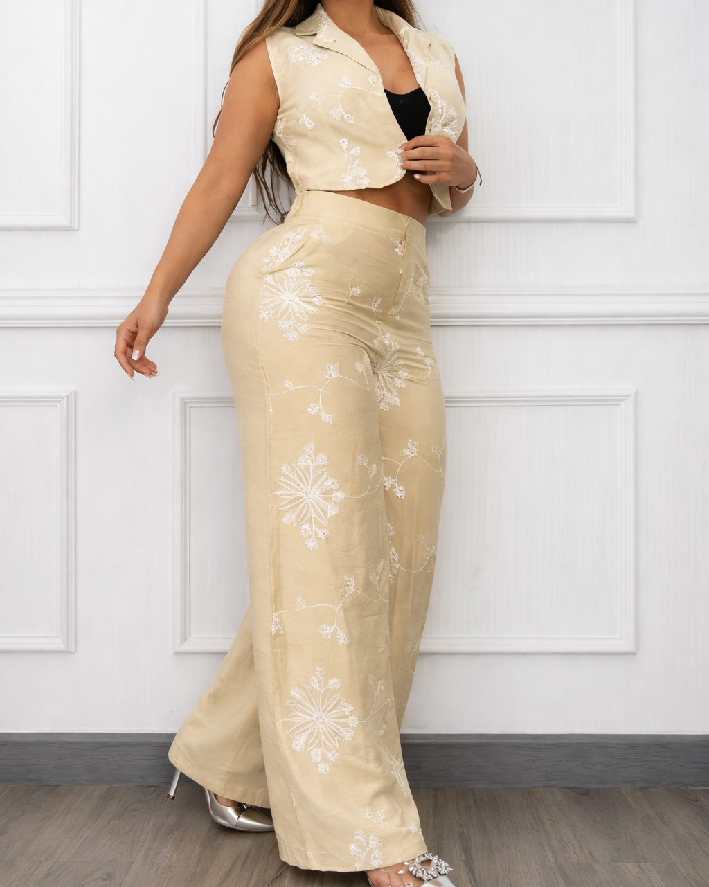 Conjunto Elegante Floral