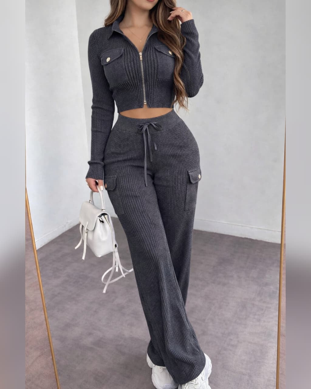 Conjunto Tejido Acanalado
