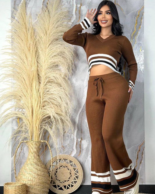 Conjunto Tejido Crop Modern Style