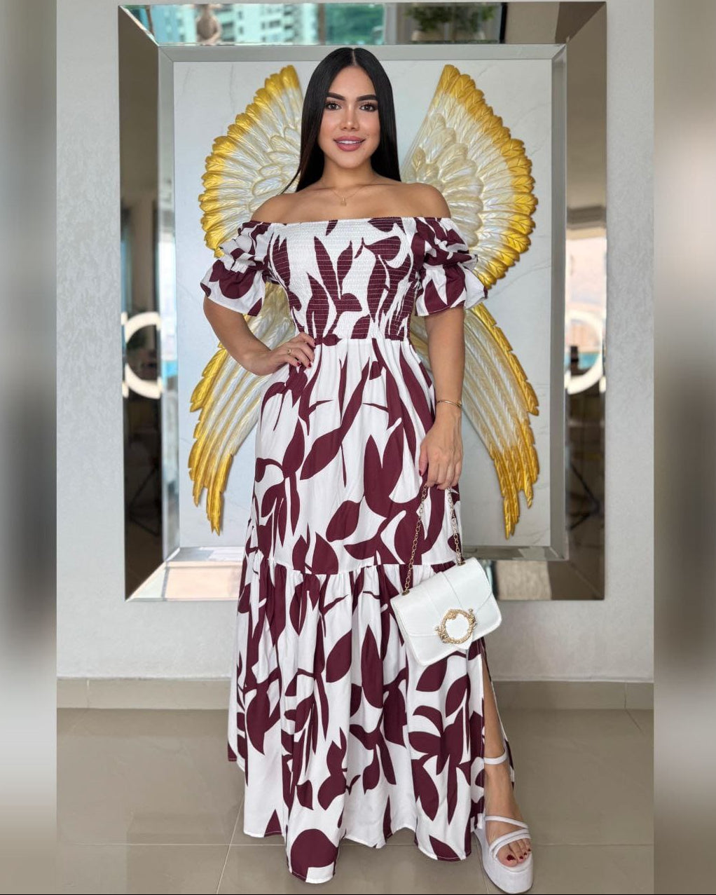 Vestido Largo Floral  Elegante