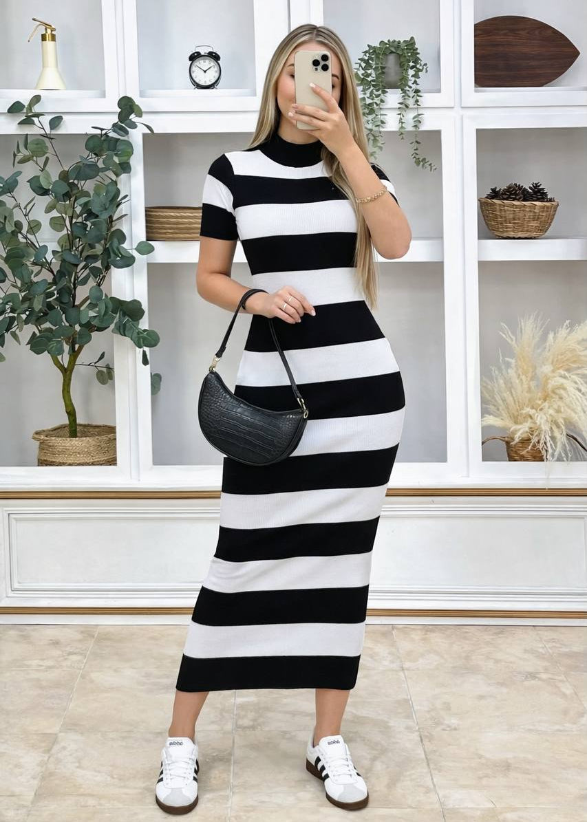 Vestido ORBITA STRIPE