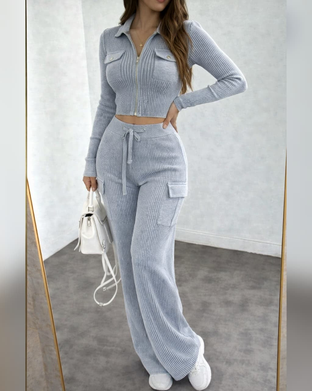 Conjunto Tejido Acanalado