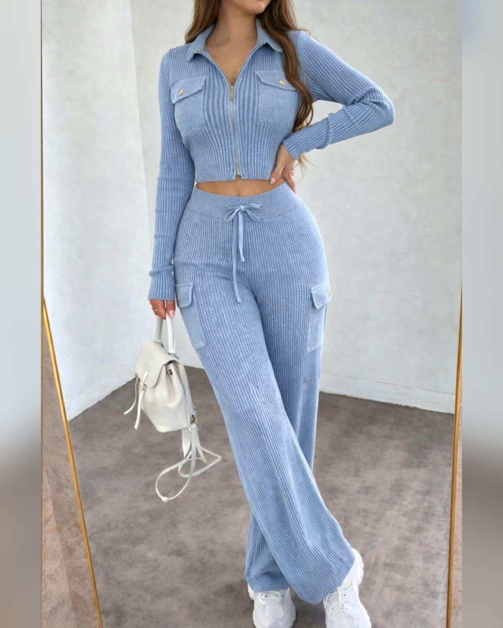 Conjunto Tejido Acanalado