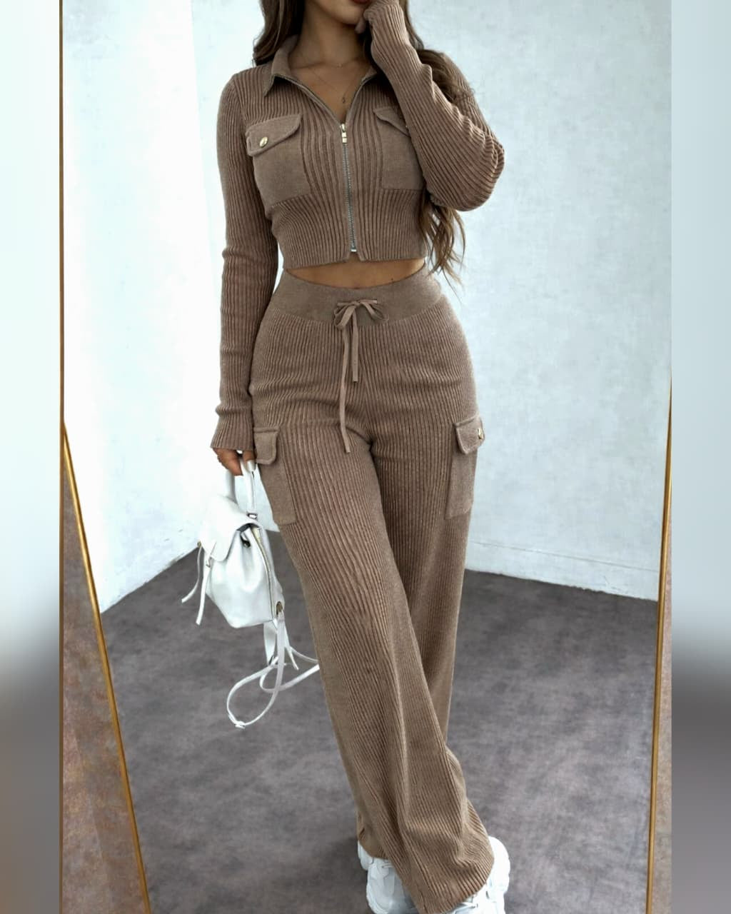 Conjunto Tejido Acanalado