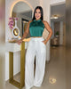 Top Halter y Pantalón Palazzo