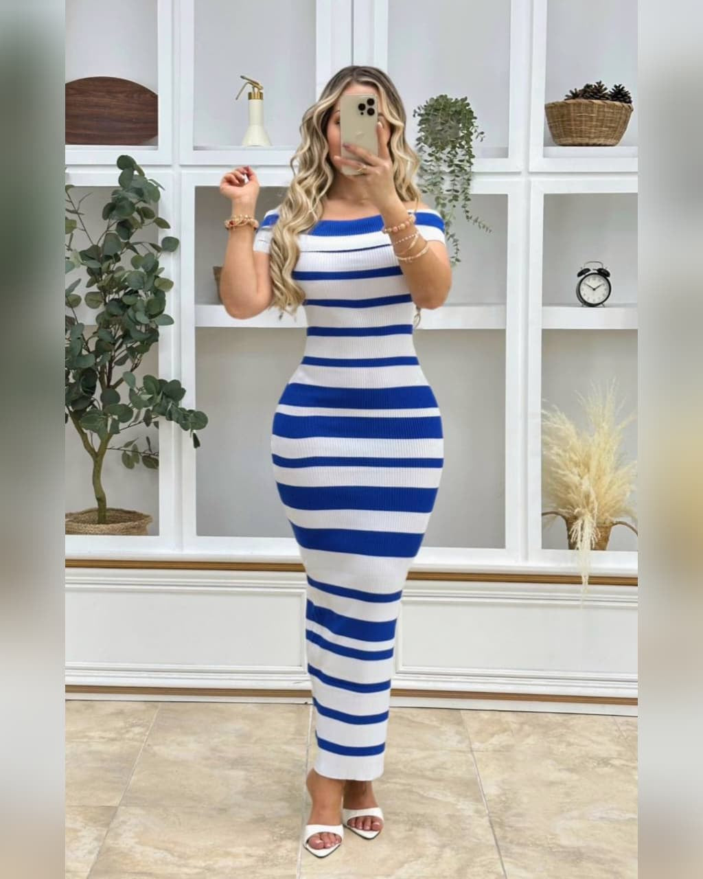 Vestido Contorno Rayas