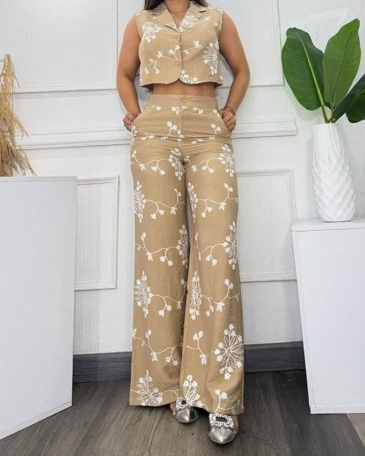 Conjunto Elegante Floral