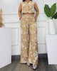 Conjunto Elegante Floral