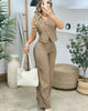 Conjunto de Chaleco y Pantalón Brillo