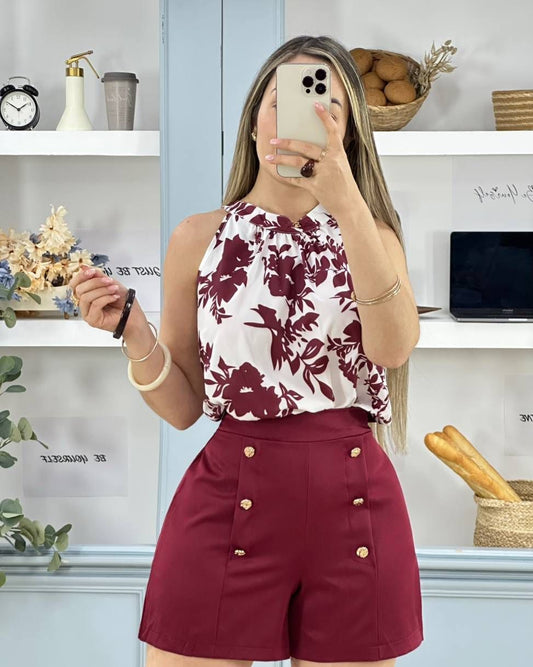 Conjunto Merlot Elegance