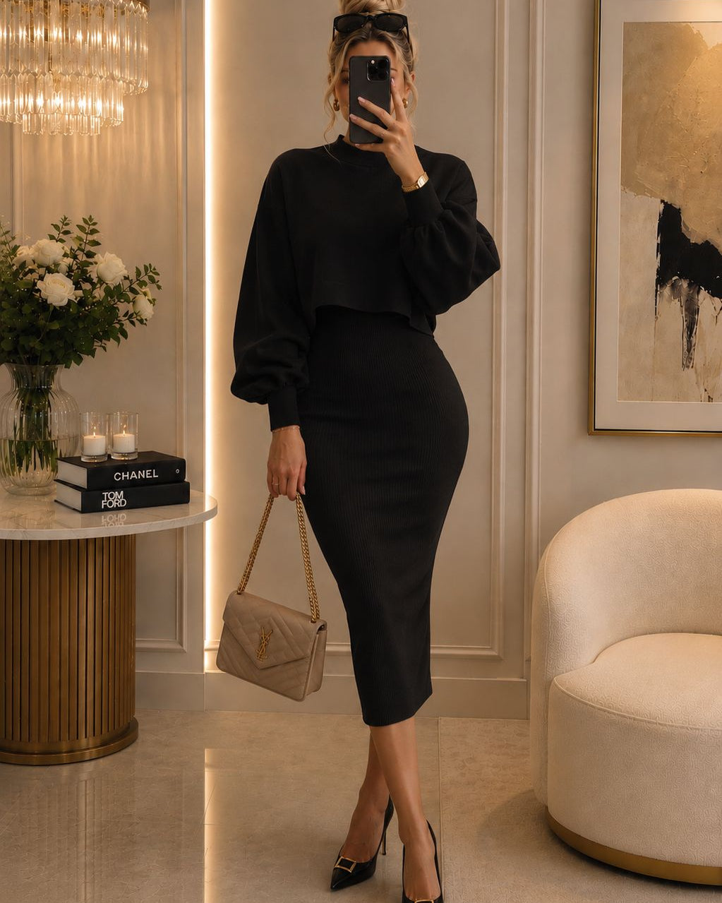 Vestido De Dos Piezas Cropped