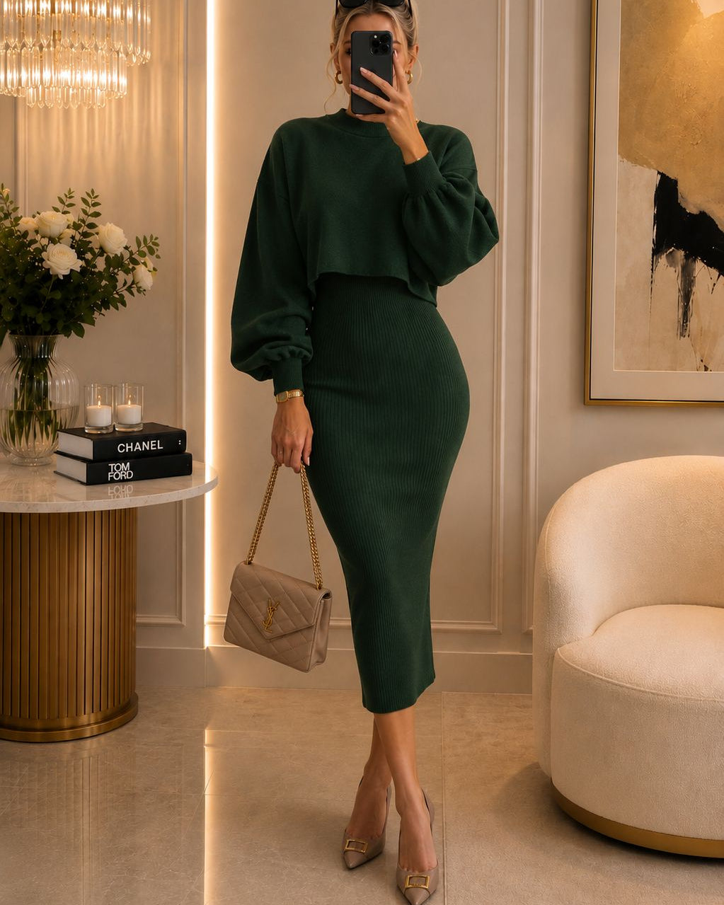 Vestido De Dos Piezas Cropped