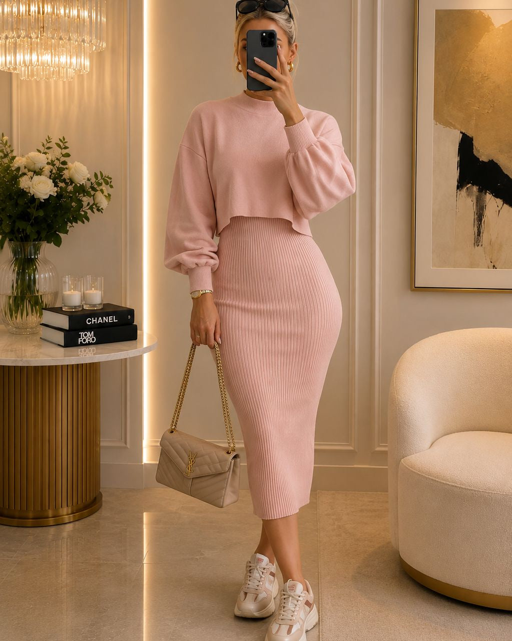 Vestido De Dos Piezas Cropped