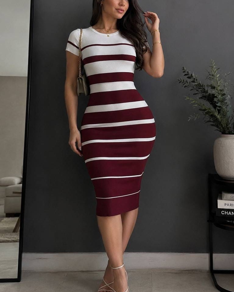 Vestido Midi Rayas