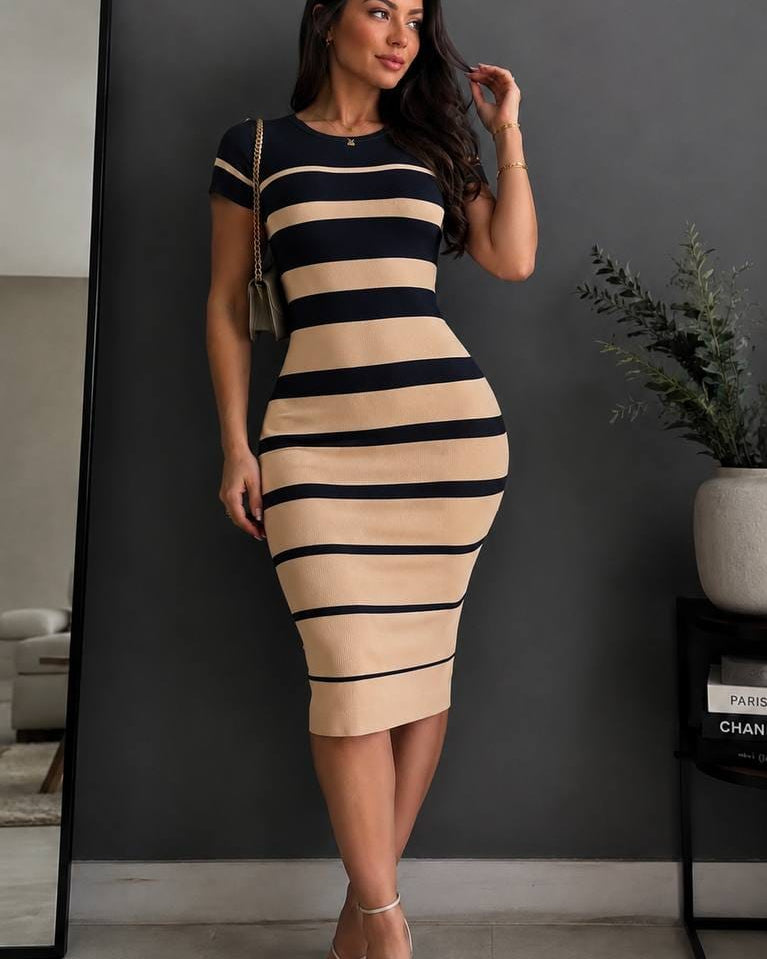 Vestido Midi Rayas