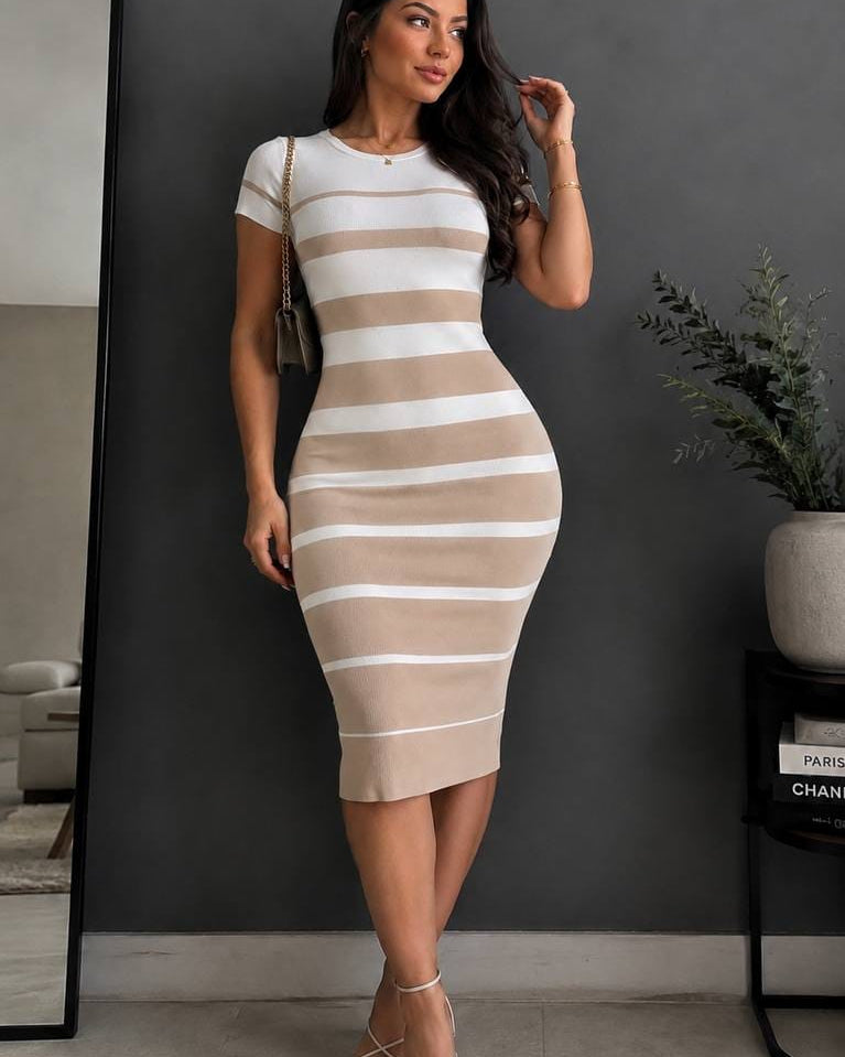 Vestido Midi Rayas